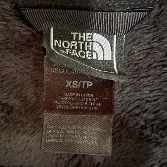 NORTHFACE SHERPA ZIP UP~ADJUSTABLE WAIST~XS~ZIPPER POCKETS~BLACK - Picture 5 of 6